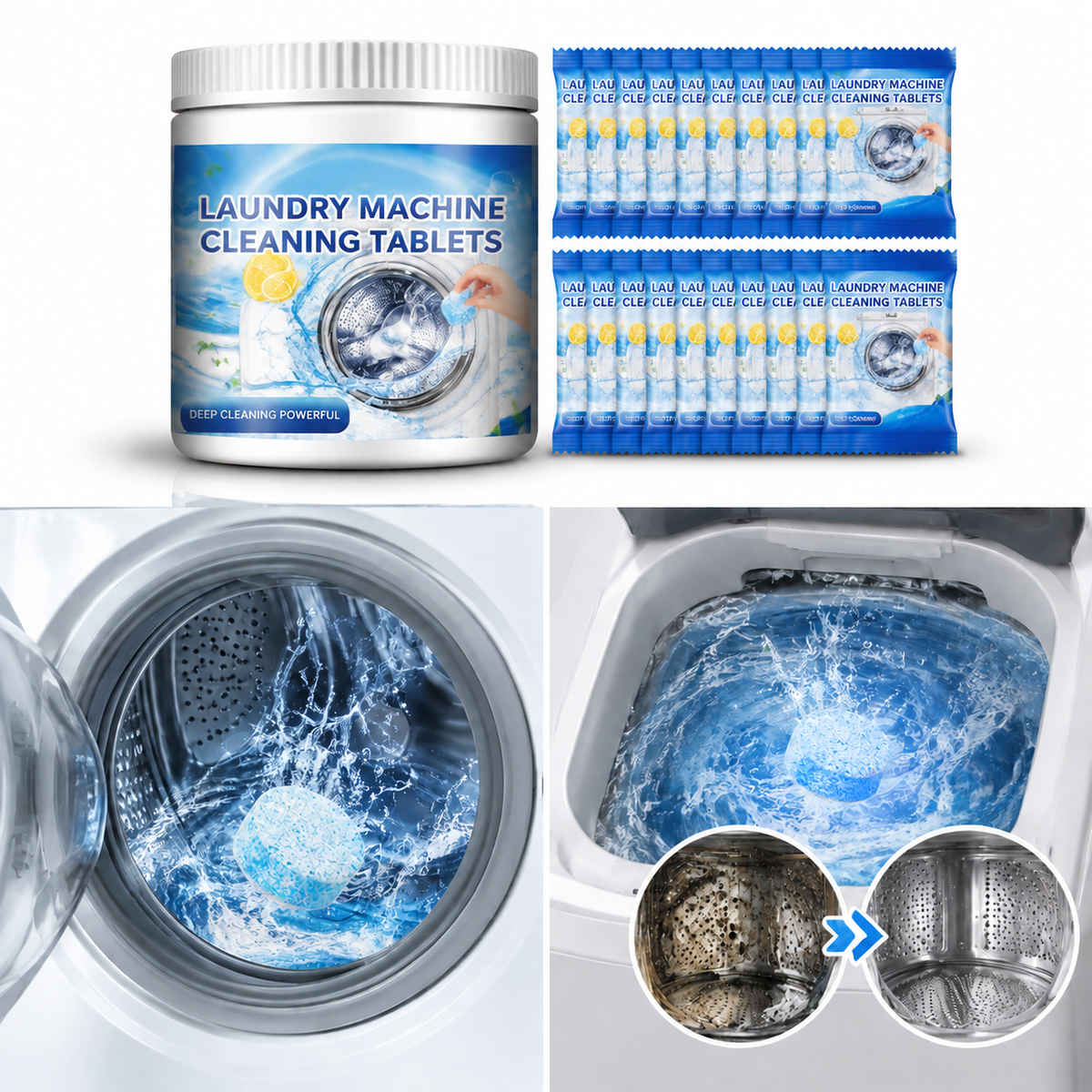 Laundry Machine Cleaning Tablets
